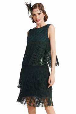 BABEYOND ArtiDeco Women’s 1920s Charleston Dress - Knee-Length Cocktail Party Dress - 20s Flapper - Women’s Gatsby Costume Dress - Cocktail von BABEYOND