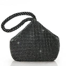 BABEYOND Handtasche Damen 1920s Strass Handtasche Abend Party Clutch Elegante Abschlussball Handtaschen Hochzeit Braut Zubehör Schwarz von BABEYOND