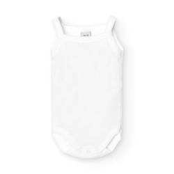 BABIDU Unisex Baby 1101 Body Tirante Fino Calado Corazones Taufbekleidung, weiß (weiß 1), 86 von BABIDU