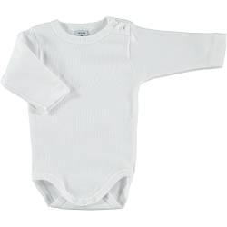 BABIDU Unisex Baby Body Abierto Hombro, Weiß, 36 Monate von BABIDU