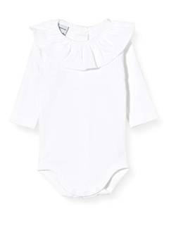 babidu Unisex-Kinder ODY CUELLO VOLANTE MANGA LARGA Slip, Blanco, 3 Monate von BABIDU