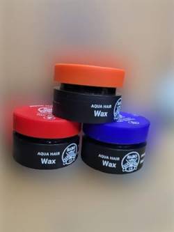 BA-BO M&R AQUA HAIR WAX SET - 3 Stück ~ 150ml - Professional Barber Hairwax - Rot Orange Blau von BABO