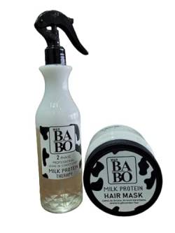 M&R Babo - Two Phase Milk Protein Therapy 400ml + M&R Babo - Milk Protein Hair Mask 500ml von BABO