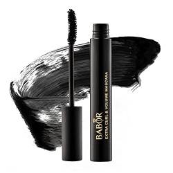 BABOR MAKE UP Extra Curl & Volume Mascara black, für perfekt geschwungene Wimpern + maximale Dichte, Fülle & Länge, mit Faser-Bürste, 10 ml von BABOR