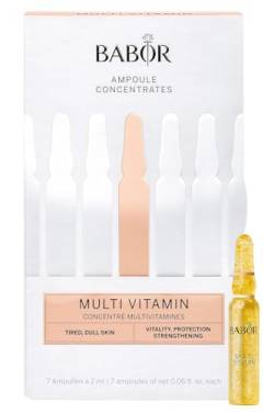 BABOR Multi Vitamin, Serum Ampullen für das Gesicht, Mit Vitamin E für eine gestärkte Hautbarriere, Ampoule Concentrates, 7 x 2 ml von BABOR