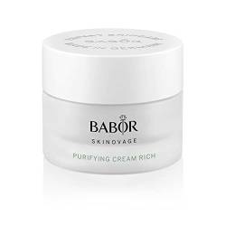 BABOR SKINOVAGE Purifying Cream rich, Reichhaltige Gesichtscreme für unreine Haut, Klärende und porenverfeinernde Gesichtspflege, Vegan, 50 ml von BABOR