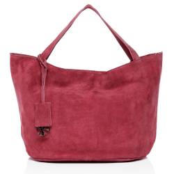 BACCINI Beuteltasche Leder SELMA pink Hobo Bag Handtasche von BACCINI