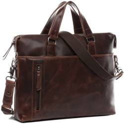 BACCINI Businesstasche Leder LEANDRO braun 15" Laptoptasche von BACCINI