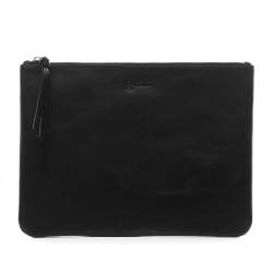 BACCINI Make-Up Bag Leder MEL schwarz Schminktasche Kosmetiktasche von BACCINI