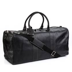 BACCINI XL Reisetasche Leder TOBY schwarz Sporttasche Reisetasche von BACCINI