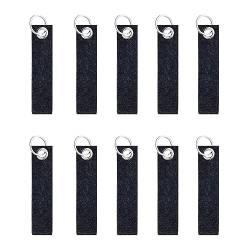 BACION Filz Schlüsselanhänger,20 Stück Filz Schlüsselanhänger mit Edelstahl Ring,für DIY Dekoration Handwerk Schlüsselanhänger für Taschen Auto Basteln,Personalisierte Schlüsselanhänger. (A) von BACION
