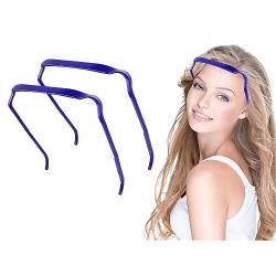 Curly Thick Hair Headband, 2 Stück Square Headbands for Women, Stirnband Wie eine Sonnenbrille, Fashion Hair Hoop for Volume and Style Hair, Headband Accessories for Women Men. (blau) von BACION
