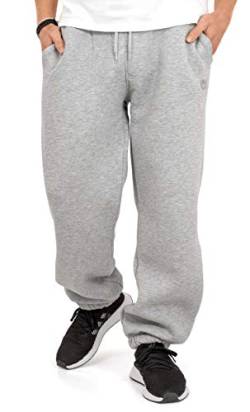 BACKSPIN Sportswear Jogginghose Herren & Damen Hellgrau meliert I Warme Unisex Jogging-Hose weit geschnitten mit 70% Baumwolle I Sweatpants kuschelig Freizeithose von BACKSPIN Sportswear