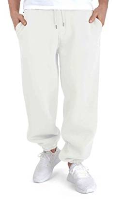 BACKSPIN Sportswear Jogginghose Herren & Damen Off-White I Warme Unisex Jogging-Hose weit geschnitten mit 70% Baumwolle I Sweatpants kuschelig Freizeithose von BACKSPIN Sportswear