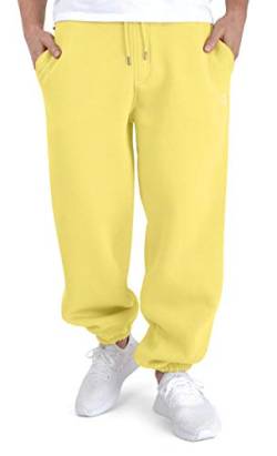 BACKSPIN Sportswear Jogginghose Herren & Damen Pastellgelb I Warme Unisex Jogging-Hose weit geschnitten mit 70% Baumwolle I Sweatpants kuschelig Freizeithose von BACKSPIN Sportswear