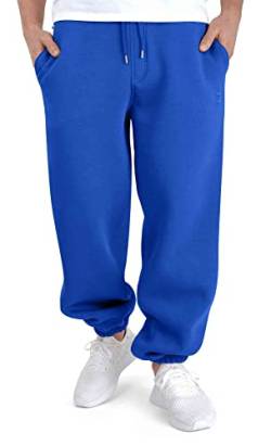 BACKSPIN Sportswear Jogginghose Herren & Damen Royalblau I Warme Unisex Jogging-Hose weit geschnitten mit 70% Baumwolle I Sweatpants kuschelig Freizeithose von BACKSPIN Sportswear