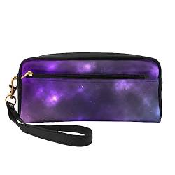 Magic Galaxy Sky Purple Print Fashion Kosmetiktasche Multifunktionale Aufbewahrungstasche, Schwarz , Einheitsgröße von BACKZY