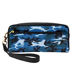 Modische Kosmetiktasche, multifunktional, mit Camouflage-Muster, Blau, Schwarz , Einheitsgröße von BACKZY