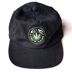 BAD TASTE Basecap Cannabis Club Baseball Cap schwarz 100% Hanf Bestickt von BAD TASTE