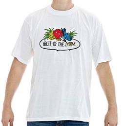 T-Shirt Fruit of The Doom Größe XL Baumwolle Siebdruck Original 1990er Jahre Cannabis Hanf Marijuana von BAD TASTE