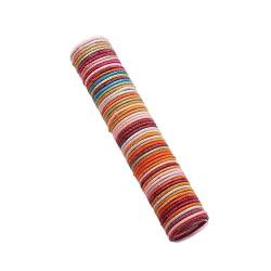 50/200 Stück Nylon elastisches Gummiband Mädchen niedliche Haarbänder Haarschmuck Kinder Candy Farbe Pferdeschwanzhalter Stirnband Ornamente (Color : Style 01, Size : 100pcs) von BADALO