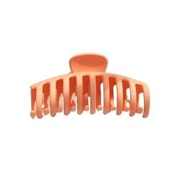 Krabbe Haarspange Bunte große matte Kugel Haarspangen Koreanischer Stil Elegante Acryl Haarnadel Haarschmuck for Frauen (Color : 3 orange) von BADALO