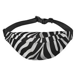 Gürteltasche mit Zebra-Druck, Gürteltasche, Umhängetasche, Bauchtasche, Bauchtasche, Schwarz , Einheitsgröße von BAFAFA