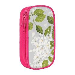 Kosmetiktasche mit weißem Blumendruck, tragbare Make-up-Tasche, Reise-Schmuckkoffer, Handtaschen-Beutel, Schwarz, rose, Einheitsgröße von BAFAFA