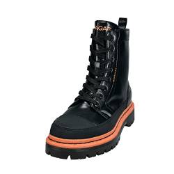 BAGATT Damen Big Boots, Black/orange, 39 EU von BAGATT