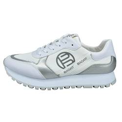 BAGATT Damen D31-A6L13 Sneaker, White/Silver, 37 EU von BAGATT