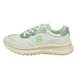 BAGATT Damen D31-AEE02 Sneaker, Offwhite/Light Green, 37 EU von BAGATT
