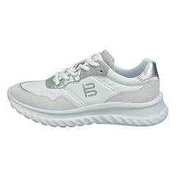 BAGATT Damen D31-AEE02 Sneaker, White/Silver, 36 EU von BAGATT