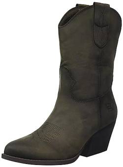 BAGATT Damen Messina Western Boots, Dark Green, 36 EU von BAGATT