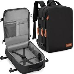 BAGODI Reise-Laptop-Rucksack, 39,6 cm (15,6 Zoll), Flug-zugelassen, Handgepäck-Rucksack, wasserdicht, groß, 40 l (40 l), Schwarz, X-Large, Reiserucksäcke von BAGODI