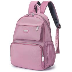 BAGZY Rucksack Damen 40x30x20 Wizzair, Handgepäck Rucksack 15,6 Zoll Wasserdicht Laptop Rucksack Reiserucksack Handgepäck Flugzeug Daypack, Oxford Rosa von BAGZY