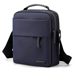 BAGZY Umhängetasche Herren Schultertasche Nylon Handtaschen Männer 9,7 Zoll Tablet-Tasche Große Brustbeutel Herren Tasche Arbeitstasche für Büro/Hochschule/Reisen [Blau] von BAGZY