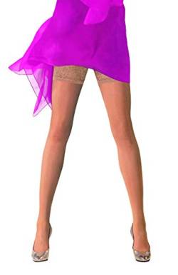 BAHNER Stützstrumpfhose Cellulite für Damen, Premium haltlose Strumpfhose, Strumpf, Strümpfe für Frauen, Figur formend, für schöne Beine, Entspannung der Beine, Shapingeffekt, blickdicht (L, Make Up) von BAHNER