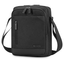 BAIGIO Herren Umhängetasche Tablet iPad bis 11 Zoll, Schultertasche Herrentasche zum Umhängen Crossbody-Tasche Männer Kuriertasche für Arbeit Reise Alltagsleben, Wasserfest von BAIGIO