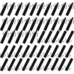 100 Stück Samt-Stiftebeutel, schwarz, Kordelzugbeutel, einzelner Stifthalter, Verpackungshüllen für Schule, Büro, Geschäft, Geschenk von BAIGOO