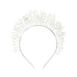 BAILIY Handgewebtes Haarband mit Blattperlen, für Damen, Brautkrone, L6T6, Tiara, Hochzeitsaccessoire, Haarschmuck von BAILIY