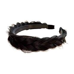 Frauen Haarband Fischgräten-Zopf Lazy Wig Twist Braid Hoop Bow Knotted Boho Hair Chiff Haarnadel Kopfschmuck Damen H0X4 Band Stirnband von BAILIY