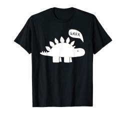 DINO Dinosaurier Comic Stegosaurus Lustig Tier Urzeit T-Shirt von BAINAI