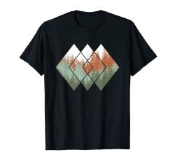 Wald Natur Bäume Landschaft geometrisch vintage Minimalismus T-Shirt von BAINAI