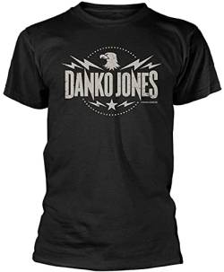 Danko Jones Eagle Mens Outdoor Graphic T-Shirt Black 3XL von BAISHA