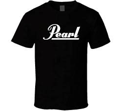 Pearl Drums Logo New Shirt Black White Tshirt Men's von BAIXIA