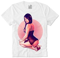 T T-Shirts Hemden Hot Pin Up Girl Swag Dope Vaporwave Retrowave Aestaetic Fiji(XX-Large) von BAIYUN