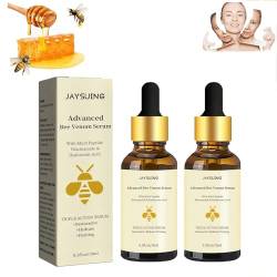 Flysmus Naturalvital Bee Venom Essence, Natural Vital Bee Venom Essence, Bee Venom Anti-Falten-Essenz, Vintesse Advanced Bee Venom Serum, Feuchtigkeitsspendende, 15 ml (2PC) von BAInuai