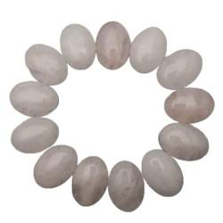 BAKYAR Cabochon aus Naturstein, 20 Stück Perlen aus Naturstein, Cabochon, für Schmuck, 2 x 5 x 18 mm, Zubehör für Ohrringe, sortiert (Farbe: Rosenquarz) von BAKYAR