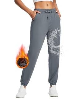 BALEAF Damen Jogginghose Tunnelzug Running Workout Jogginghose Gemütliche Lounge Jogginghose mit Taschen Grau S von BALEAF