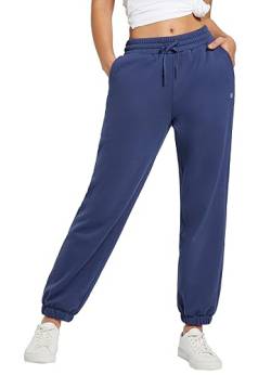 BALEAF Damen Sweatpants Baumwolle Baggy Fleecd Lined Thermo Jogginghose Warm mit Taschen Blau 3XL von BALEAF